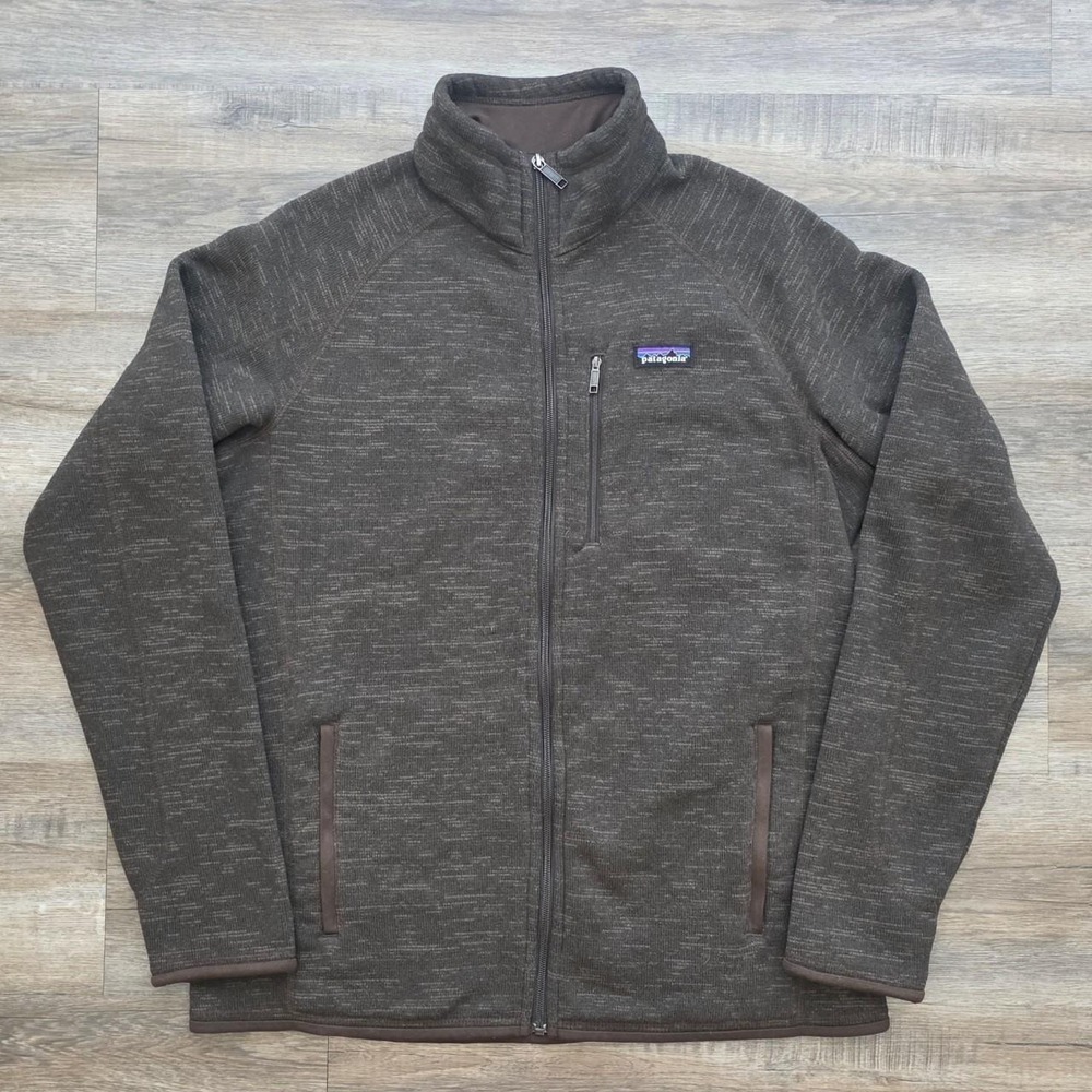 Patagonia Better Sweater Full Zip Fleece Jacket Mens Large Brown 25527